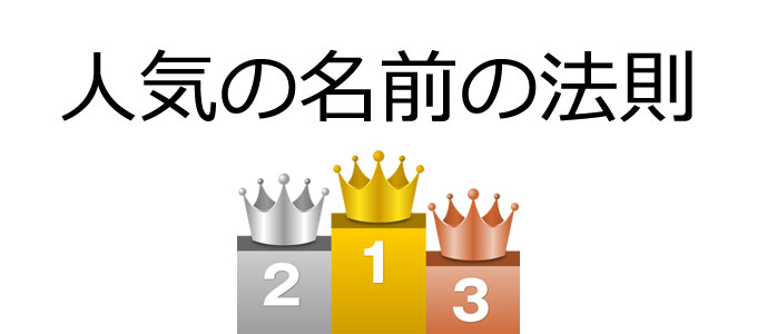 人気の名前の法則