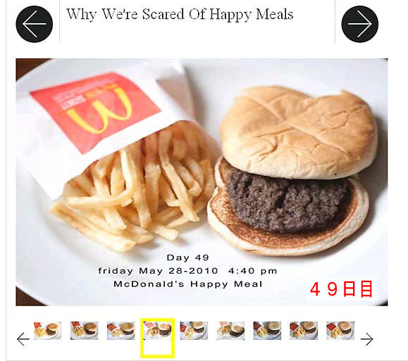 放置して137日目のハッピーセット 腐らないマクドナルド商品
