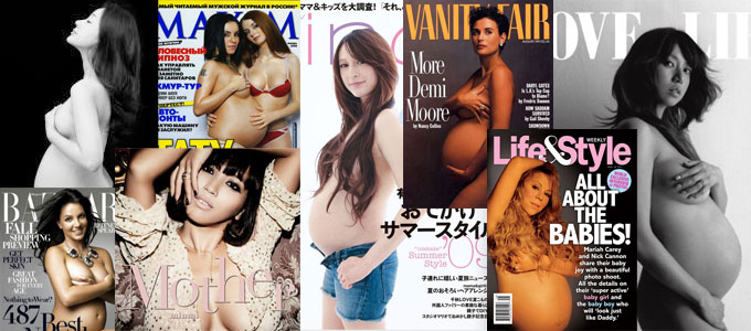 有名人の妊婦ヌード
