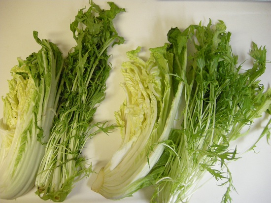 50度洗いをした野菜