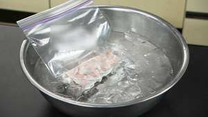氷水による解凍