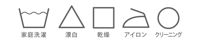 新洗濯取扱い絵表示