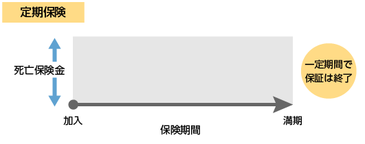 定期保険の保険期間イメージ